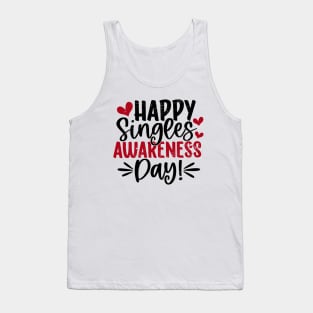 Anti Valentines Day No Cupid Happy Singles Awareness Day Tank Top